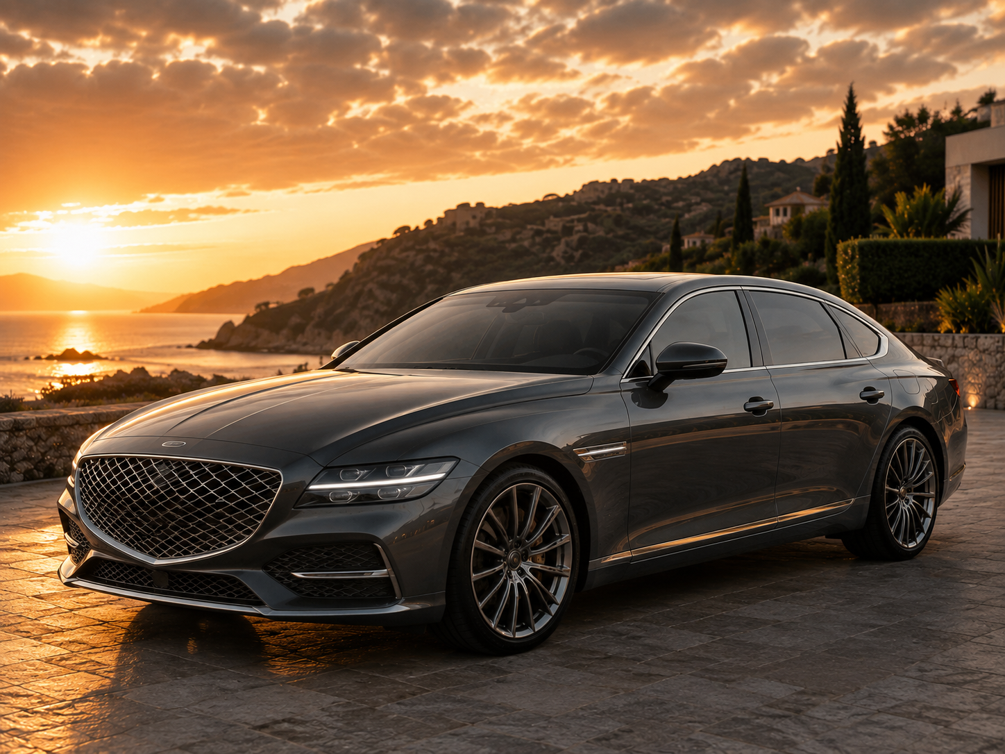 Urban S luxury sedan, black
