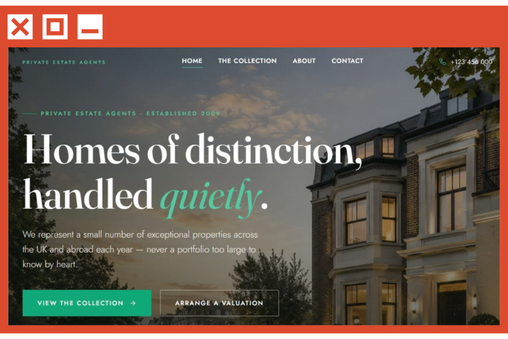 Responsive property listing website template with featured properties