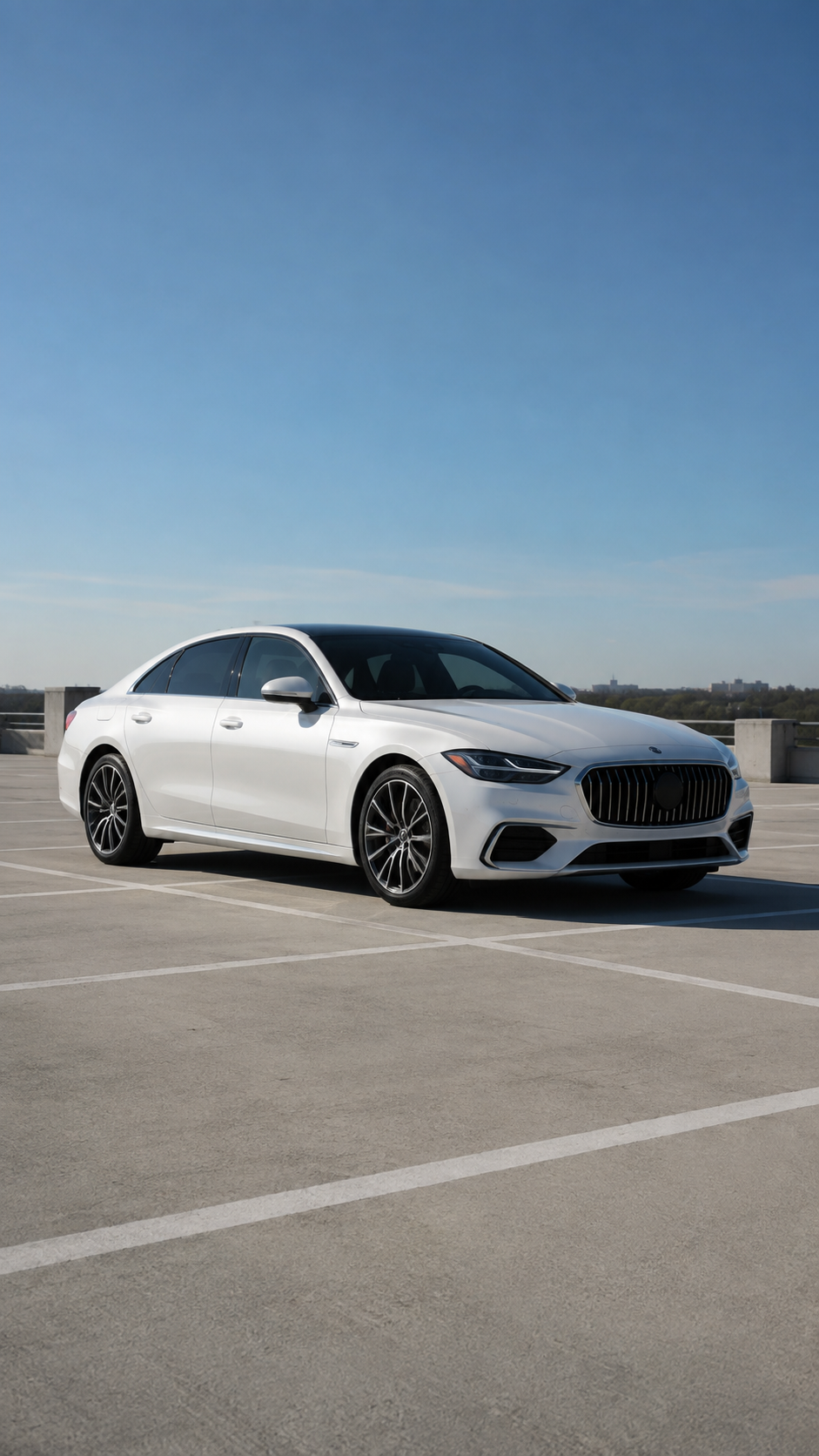 Belgrave Saloon luxury sedan at night
