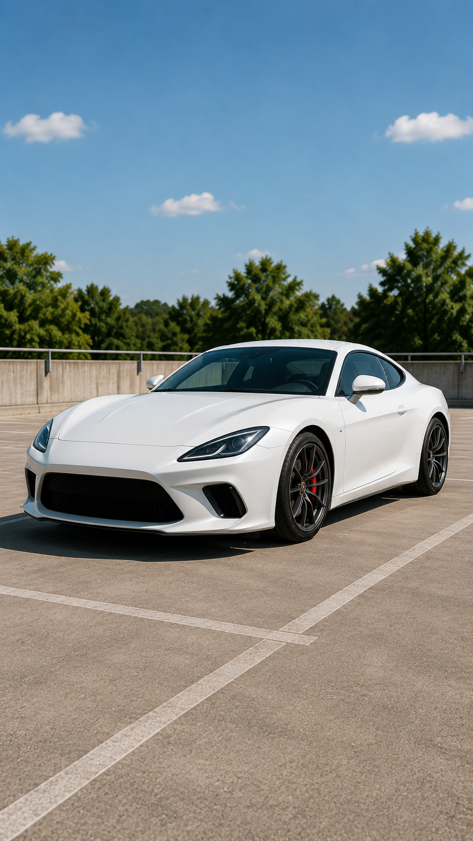 Marchetti Spyder sports coupe studio shot