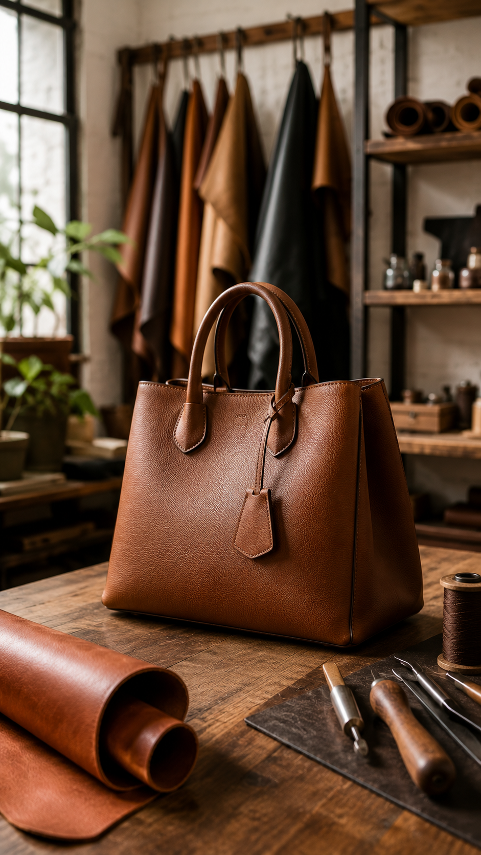 The Shoulder Bag, leather handbag