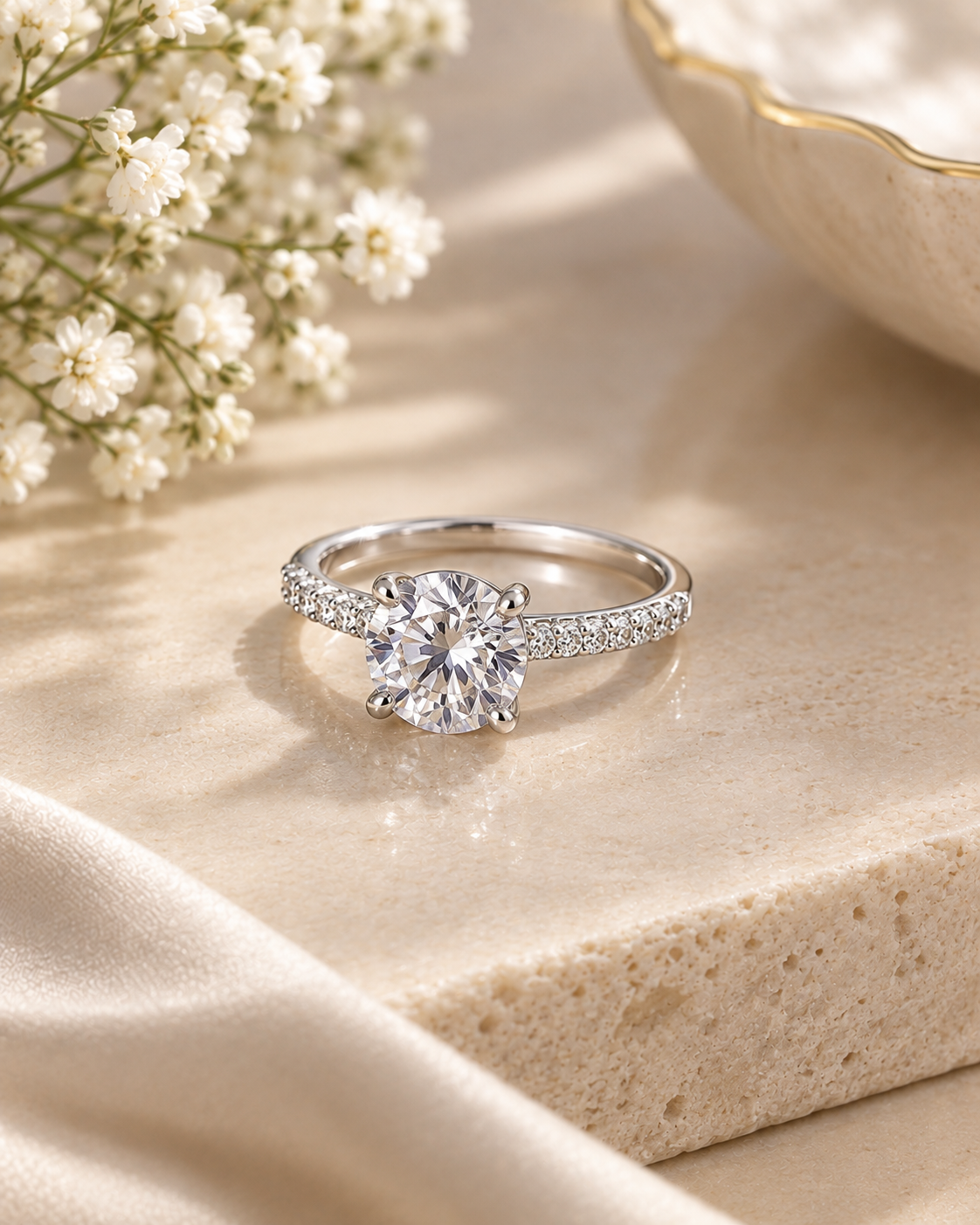 Hand wearing a silver ring
