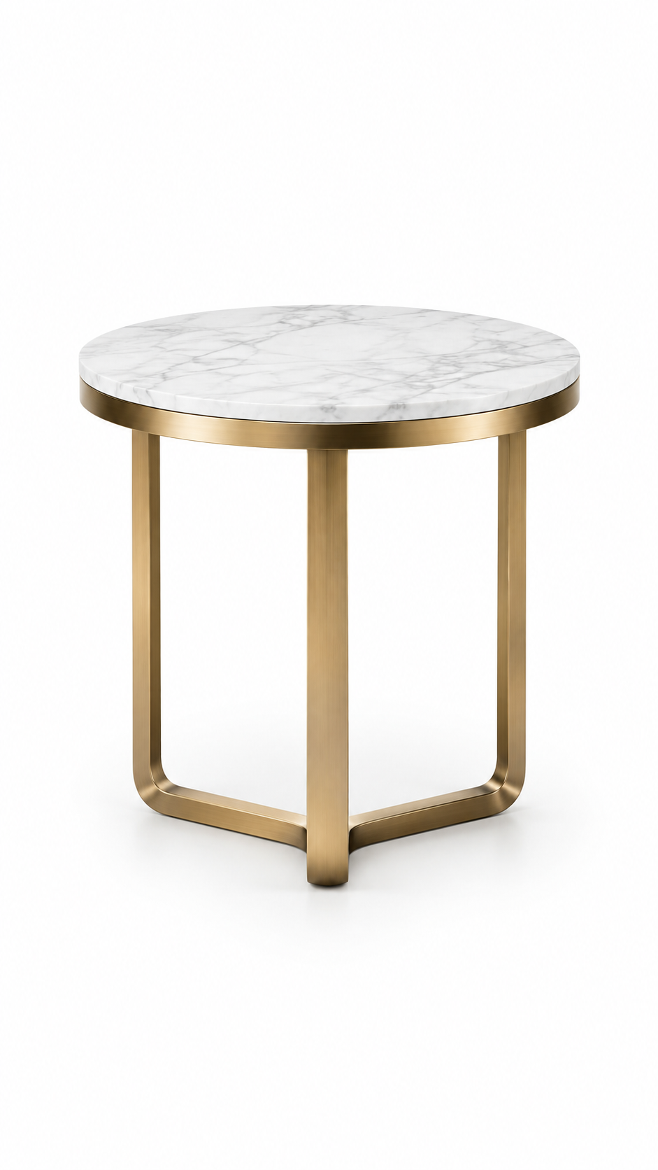 The Elba Side Table with a table lamp